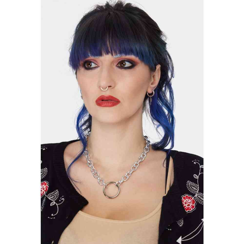 Jawbreaker - Rose And Dagger Drop Earrings - Silver coloured